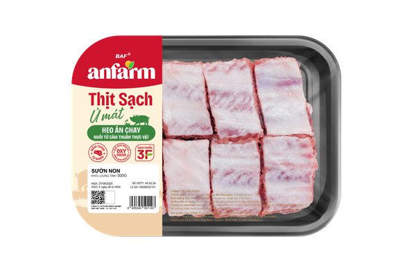 Sườn Thăn Heo Anfarm 500g