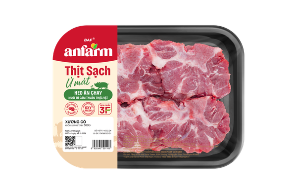 Xương cổ heo Anfarm 500g