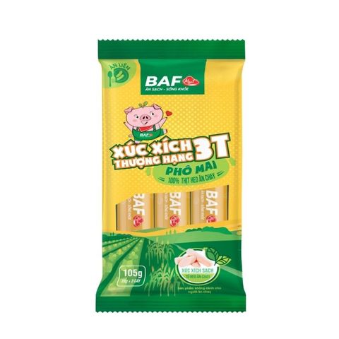 XÚC XÍCH THƯỢNG HẠNG 3T Phô Mai 105g (24/T)