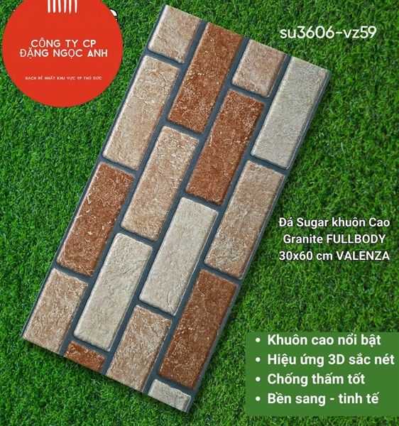  30*60 SU3606 -VZ59 Gạch đá trang trí ( 8 viên/thùng= 1.44m) 