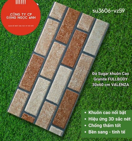  30*60 SU3606 -VZ59 Gạch đá trang trí ( 8 viên/thùng= 1.44m) 