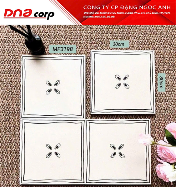 30*30 MF3198 Gạch lát nền đá TQ (11v/th/0.99 mét) 