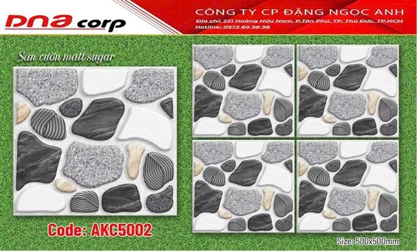  50*50 AKC5002 Gạch lát nền sân vườn men Sugar (T=6V=1.5M) 