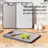  ksf103 thớt inox • KT: 360×260×20mm caser 