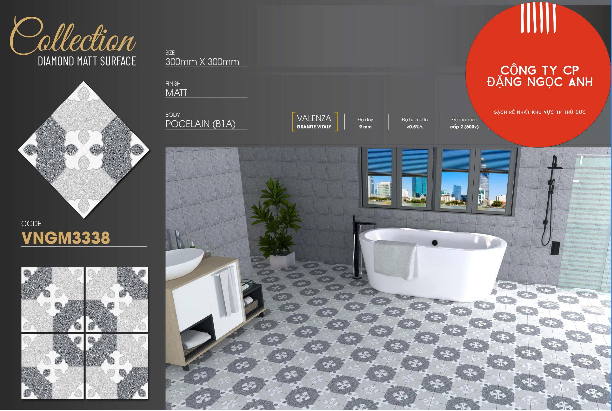  30*30 VNGM3338 Gạch lát nền đá Vanlenza (11v/th/) 