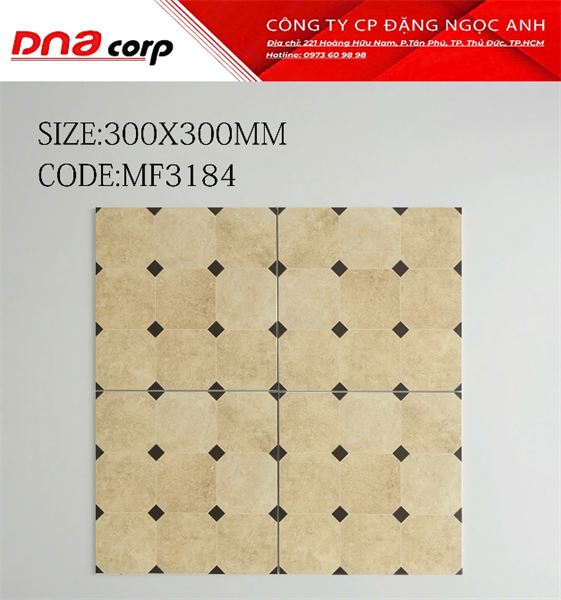  30*30 MF3184 Gạch lát nền đá TQ (11v/th/0.99 mét) 