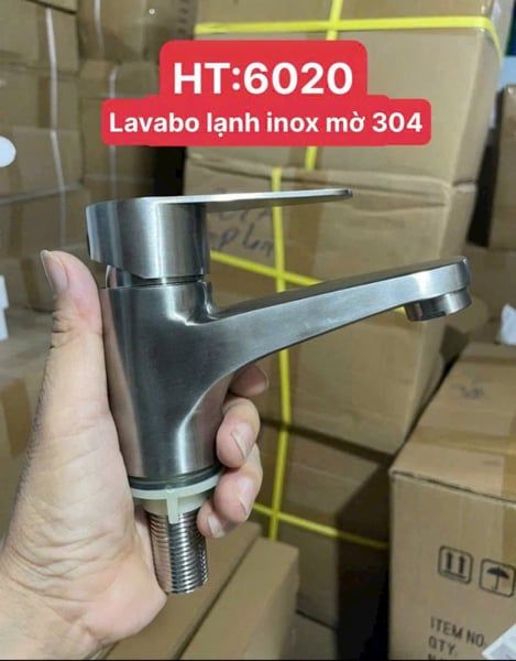  vòi lạnh inoxmo 304ht6020(đẫ giá giảm) 