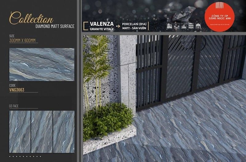  30x60 VNG3663 Gạch Sân Vườn VALENZA 