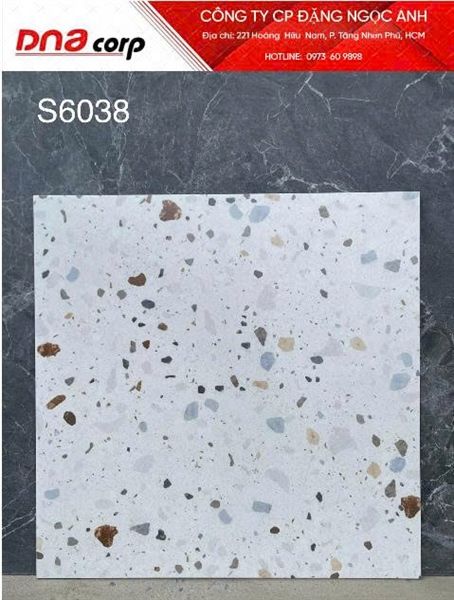  60*60 S6038 Gạch ốp lát trang trí đá bóng (4v/th/1.44m) 