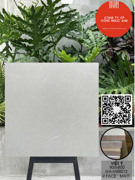  80*80 M88012 gạch lát nền đá mờ Việt ý ( 3v/thùng/1.92m) 