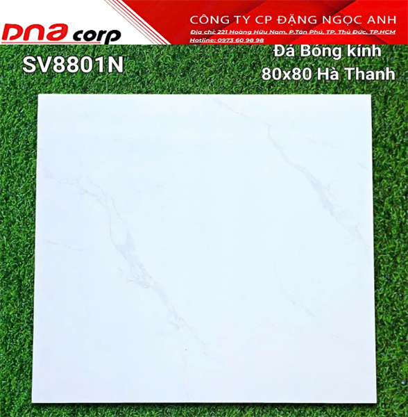  80*80 SV8801N Gạch đá bóng kính hà thanh (3v/th/1,92m) 