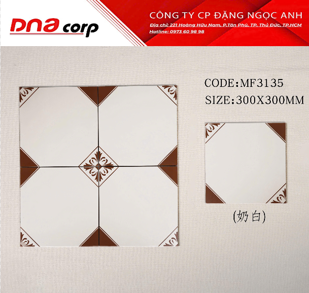  30*30 MF3135 Gạch lát nền đá TQ (11v/th/0.99 mét) 