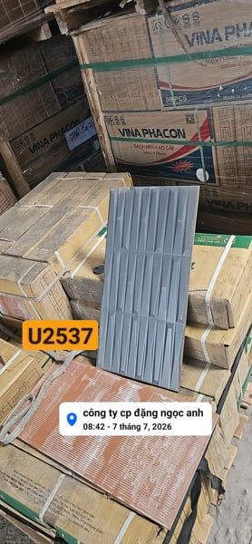 25*50 U2537 Gạch trang trí men mờ (8v/th/1met) loại 2 (mét) 