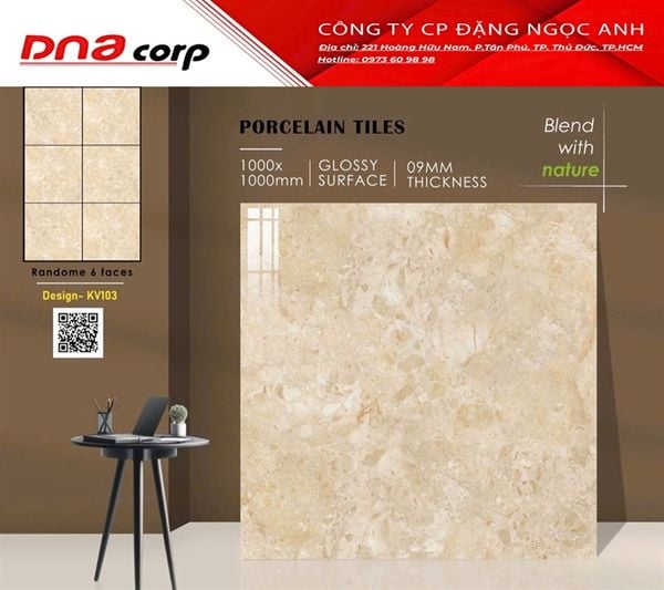  100x100 KV103 Gạch Ấn Độ 