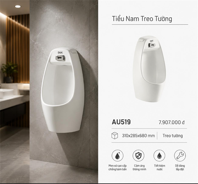  Bồn tiểu nam AU519 giá đã giảm 
