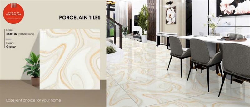 80X80 XK8819N Gạch Bóng Kiếng th/3v/1.92m 