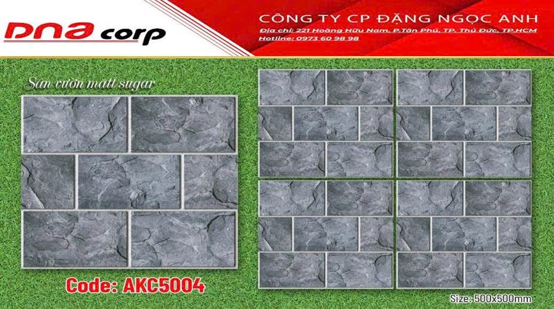  50*50 AKC5004 Gạch lát nền sân vườn men Sugar (T=6V=1.5M) 