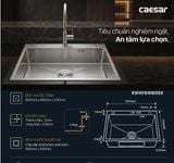  Chậu rửa chén inox 1 hộc KSH01H060SX KT: 600 × 450 × 220 mm (giá đã giảm) 