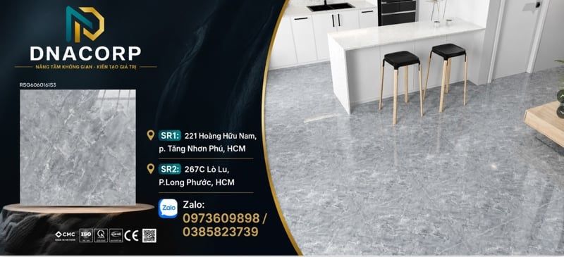  60*60 RSG660161S3 Gạch lát nền đá bóng (4v/th/1.44m) 