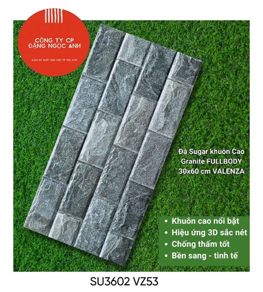  30*60 SU3602 -VZ53 Gạch đá trang trí ( 8 viên/thùng= 1.44m) 