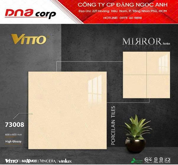  60*60 73008 gạch lát nền đá bóng kính Vitto (4v/th/1.44met) 