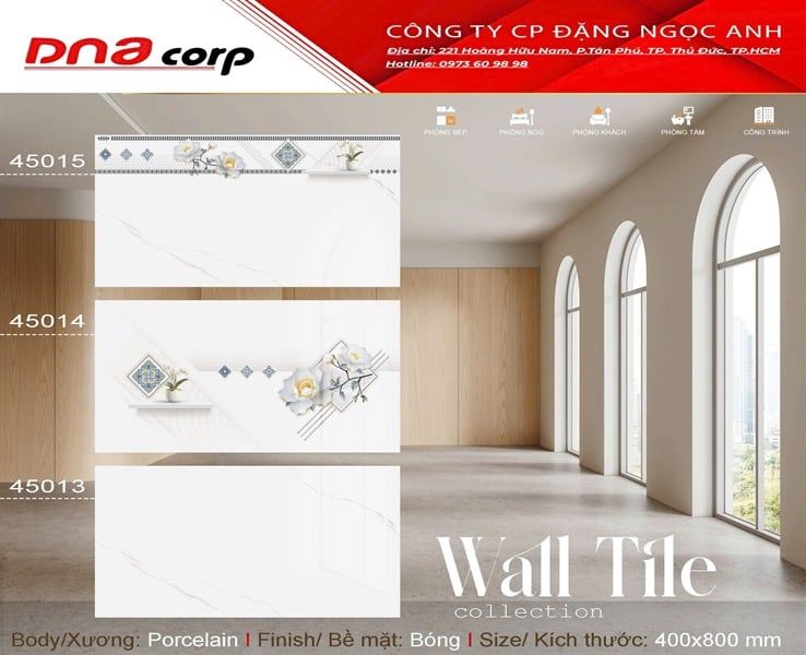  40*80 45015 Gạch ốp tường đá bán sứ Viền Kamado (4 viên/thùng/1,28m2) 