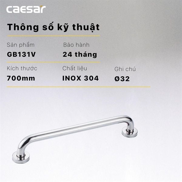  thanh vịn gb131v inox dài 700mm phi 32( đã giảm giá ny 781.000) 