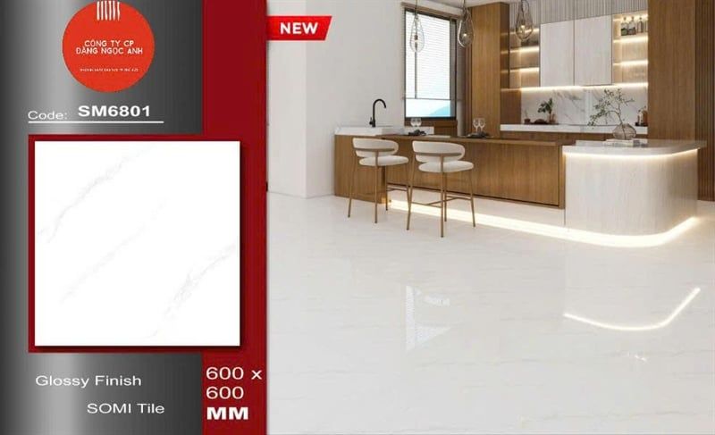  60*60 SM6801 Gạch lát nền đá bóng kính Hà Thanh ( 5v/th/1.8m) 
