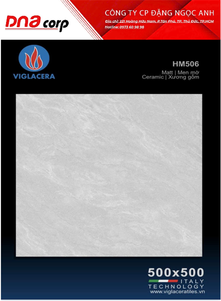  50*50 HM506 gạch lát nền men mờ (4/th/1m) 