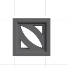  GẠCH THÔNG GIÓ SECOIN 190*190*65 SVB-07 XÁM 