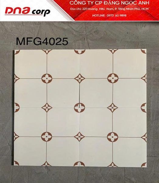  40*40 MFG4025 Gạch lát nền đá bông mờ (6v/th/0.96m) 