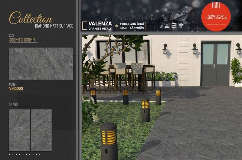  30x60 VNG3661 Gạch Sân Vườn VALENZA 