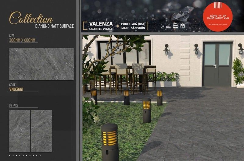  30x60 VNG3661 Gạch Sân Vườn VALENZA 