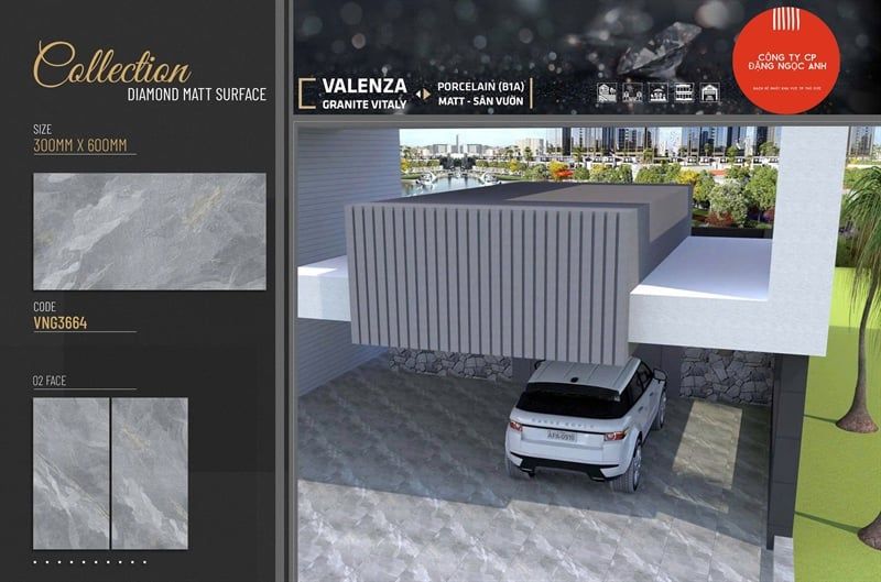  30x60 VNG3664 Gạch Sân Vườn VALENZA 