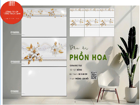  30*60 EY36000L men bóng Viền Ý Mỹ ( 8 viên/th/1,44m) 