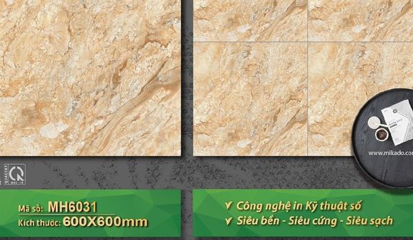  Gạch 60*60 MH6031 Gạch lát nền đá bóng kính (1.44m/4v/th) 