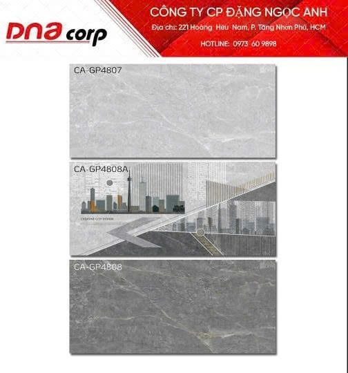  40*80 CA-GP4807 Gạch ốp tường màu nhạt đá mờ (4v/th/1.28m) 
