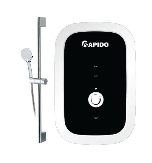  Máy nước nóng trực tiếp Stern RIG – DP 4.5 (bơm tăng áp) hiển thị nhiệt độ 