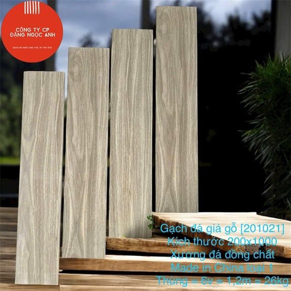  200*1000 MS201021 Gạch giã gỗ đá đồng chất TQ MISA (6v/1.2m/th) 