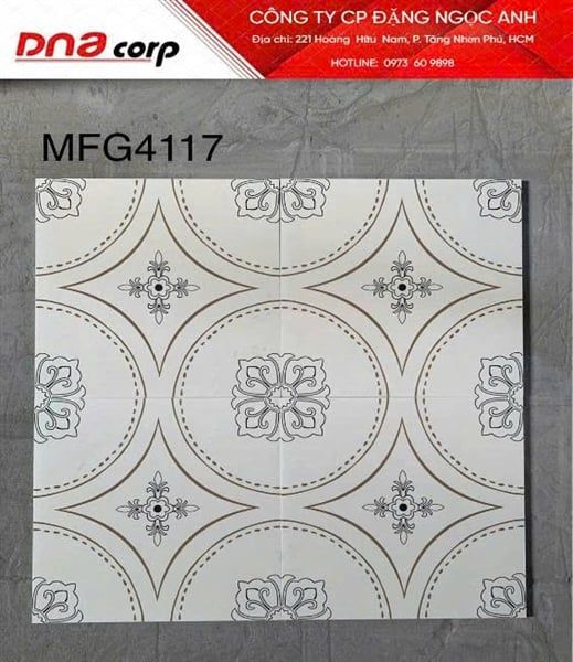  40*40 MFG4117 Gạch lát nền đá bông mờ (6v/th/0.96m) 