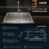  Chậu rửa chén inox 1 hộc mài vát cạnh KSH01H082SE KT: 820 × 450 × 220 mm ( giá đã giảm) 