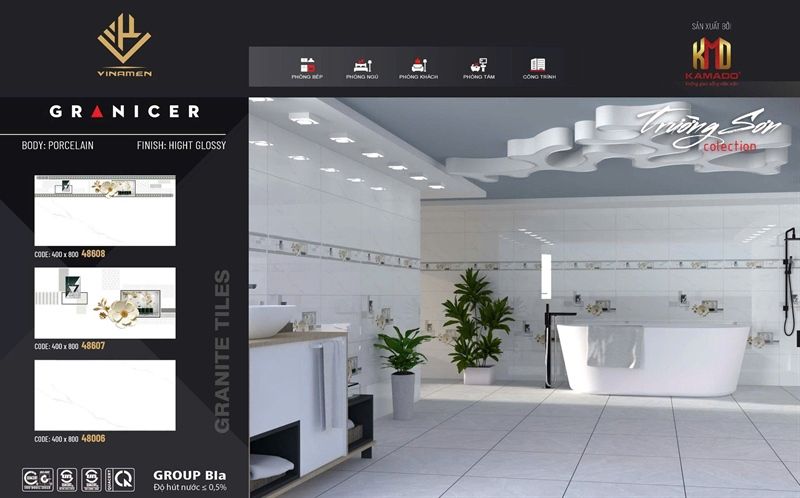  điểm 40*80 đá bk kamado bộ 48607 th4v/1.28m loại 1 