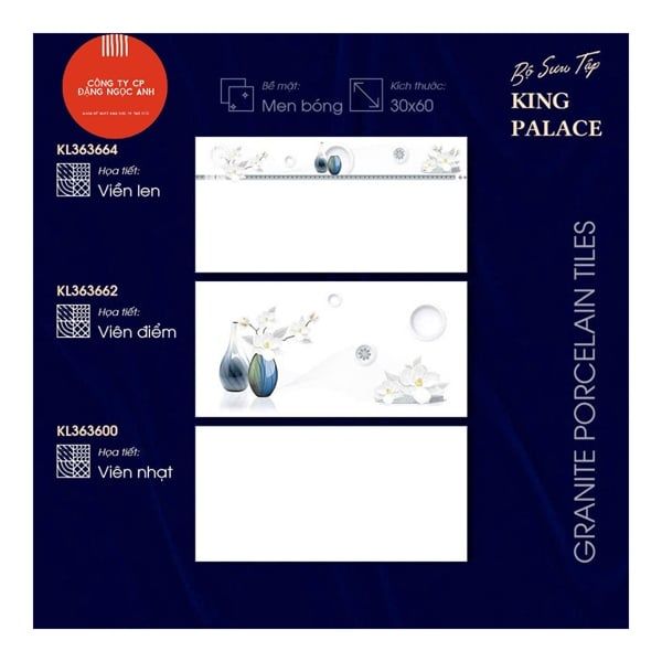  30*60 KL363664 gạch ốp tường đá bs viền (8v/th/1.44 mét) 