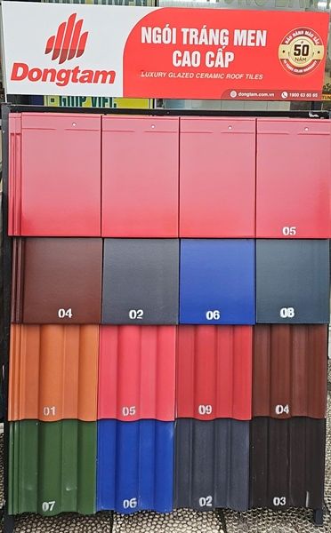  ngói cuối rìa tráng men đồng tâm TITTAN002(chặn cuối) 