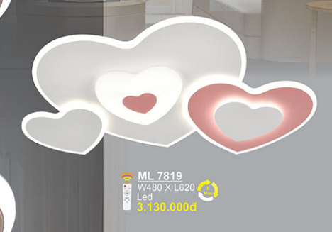  Đèn mâm mica ML 7819 W480*L620 