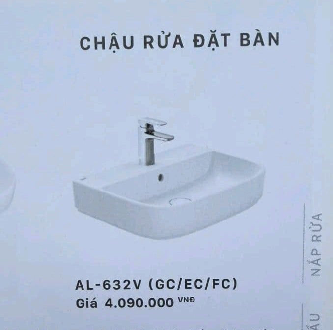 Lavabo AL632 inax chậu đặt bàn 
