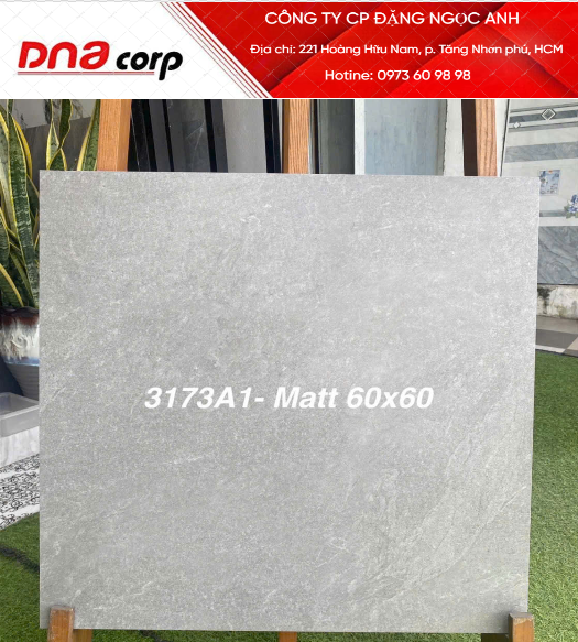  60*60 3173 Gạch lát nền đá mờ á mỹ (1.44m/4v/th) 