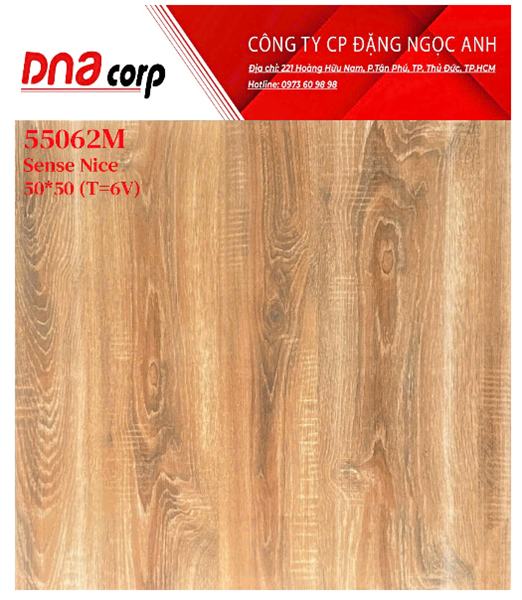  50*50 55062M th6v/1.5m vân Gổ mờ 
