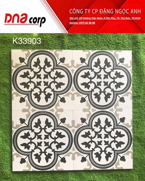  30x30 K33903 Đá Lát phòng tắm, ngoài trời 195k/Thùng 11 Viên 