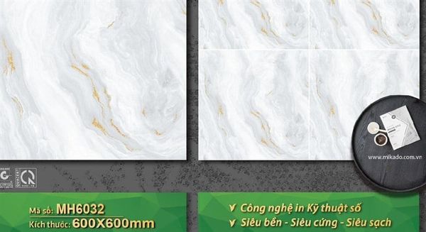  60*60 MH6032 Gạch lát nền đá bóng kính(1.44m/4v/th) 